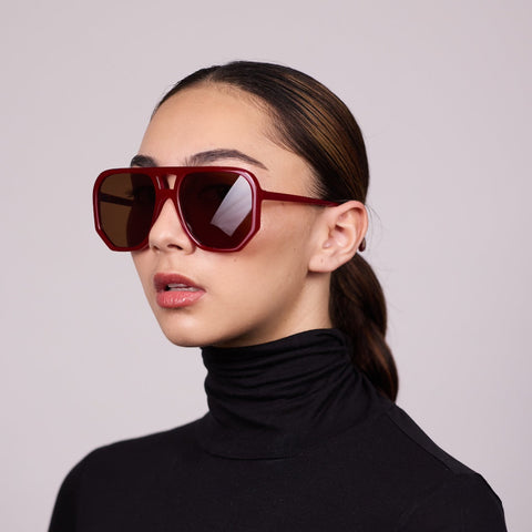 Wager - Rouge w/Brown Monochrome Lens