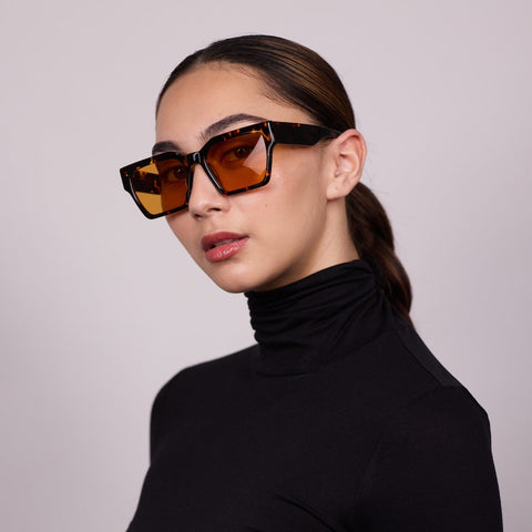 Carnage - Brown Tort w/ Orange Monochrome Lens