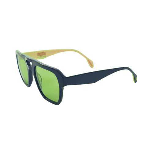 Doseage - Black with Green Lenses