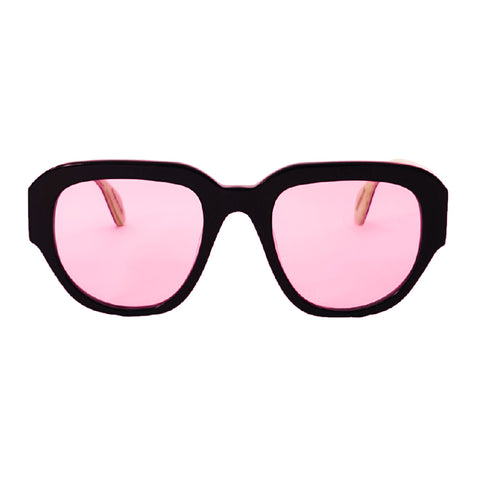 Montage - Black with Pink Lenses