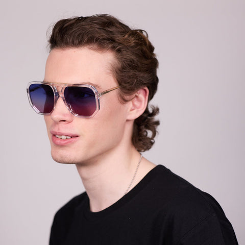 Wager - Crystal w/ Blue to Purple Lens