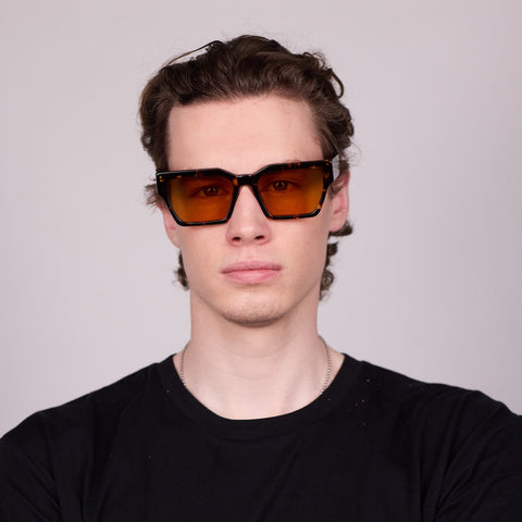 Carnage - Brown Tort w/ Orange Monochrome Lens