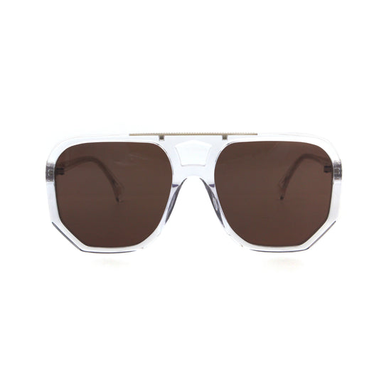 Wager - Crystal w/ Brown Monochrome Lens