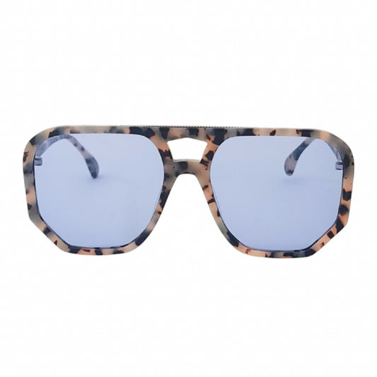 Wager - Matt Milky Tort w/ Blue Lenses